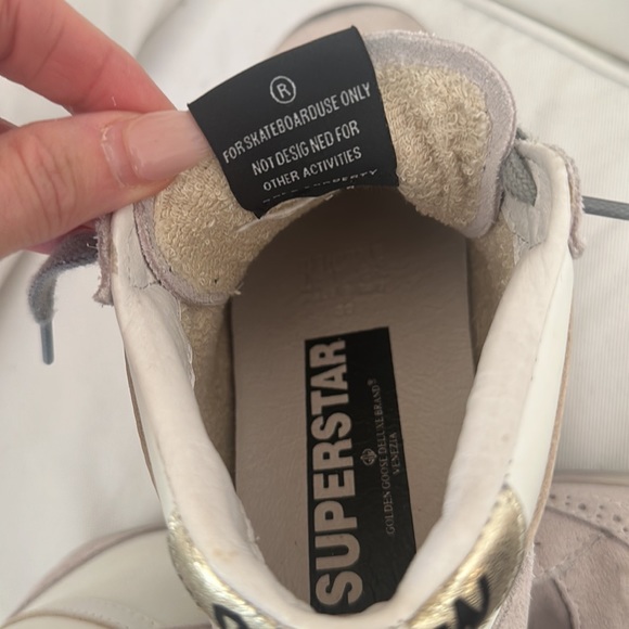 Golden Goose, GGDB, midistar, white, pink & grey - Picture 3 of 7